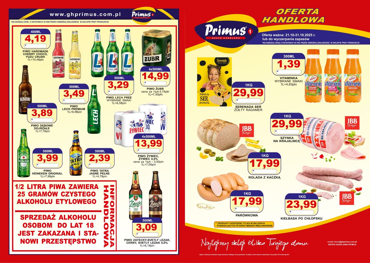 Gazetka Primus 20.10.2025 - 02.11.2025