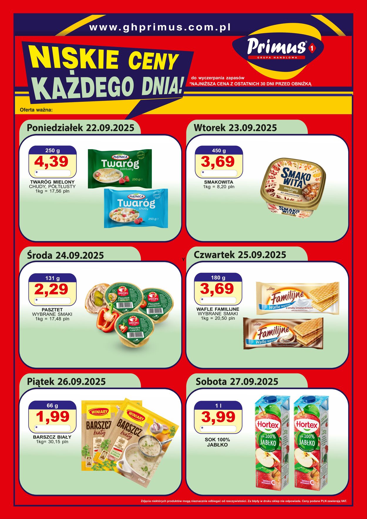 Gazetka Primus 29.09.2025 - 12.10.2025