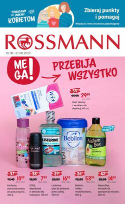 Gazetka Rossmann 16.08.2022-31.08.2022