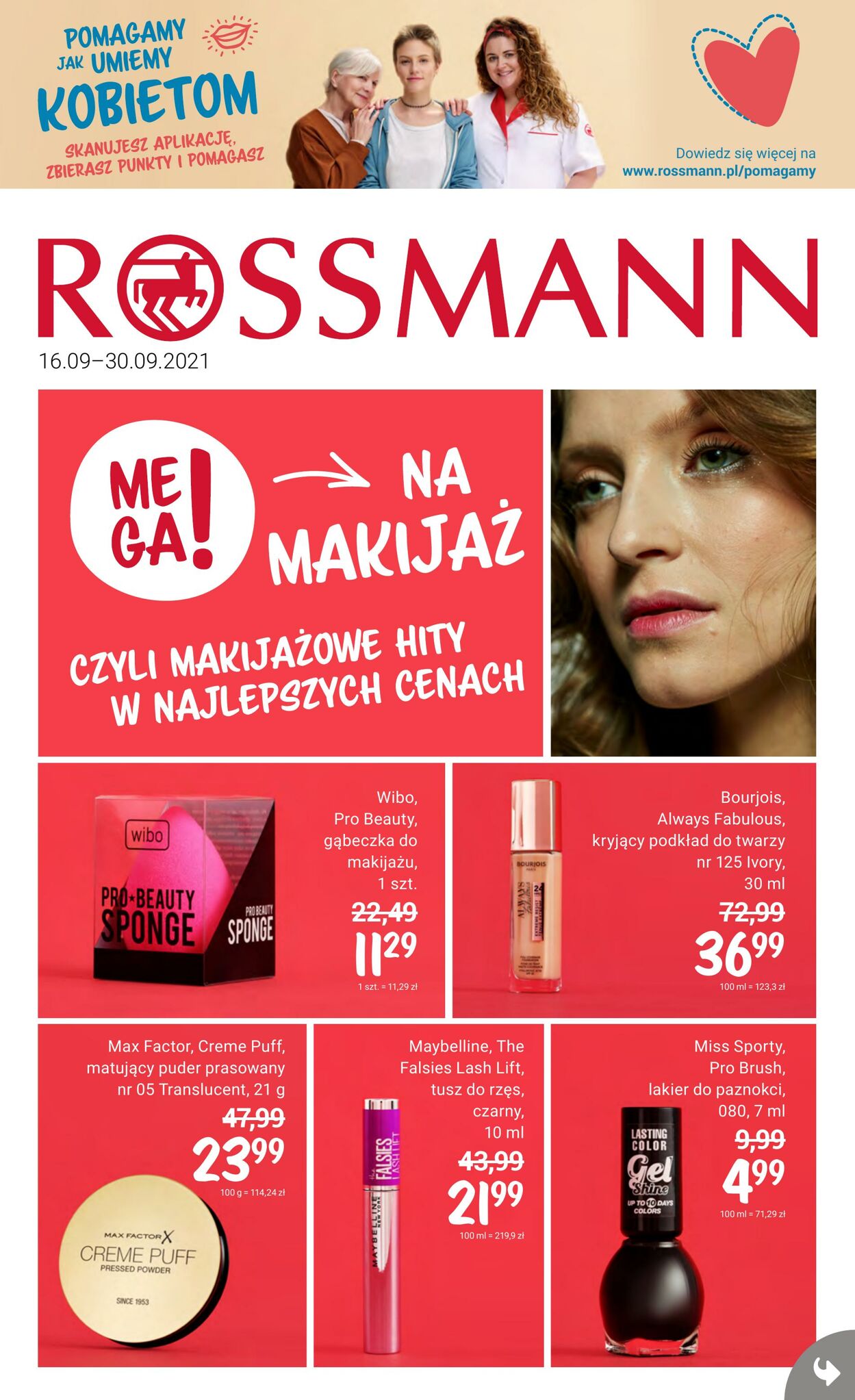 Rossmann Gazetka Promocyjna Ważna od 16.09 do 30.09 Strona nr 1