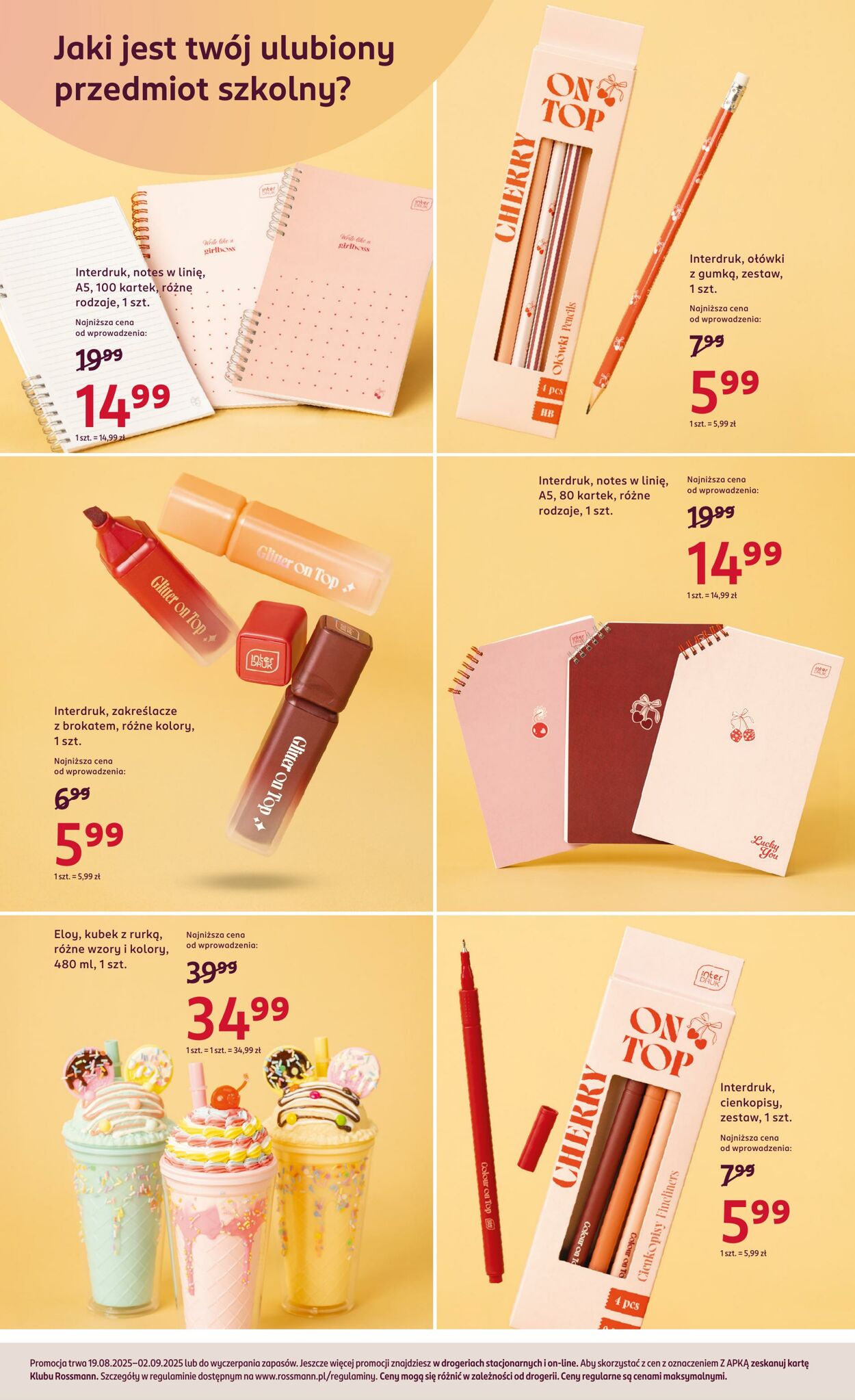 Gazetka Rossmann 19.08.2025 - 02.09.2025