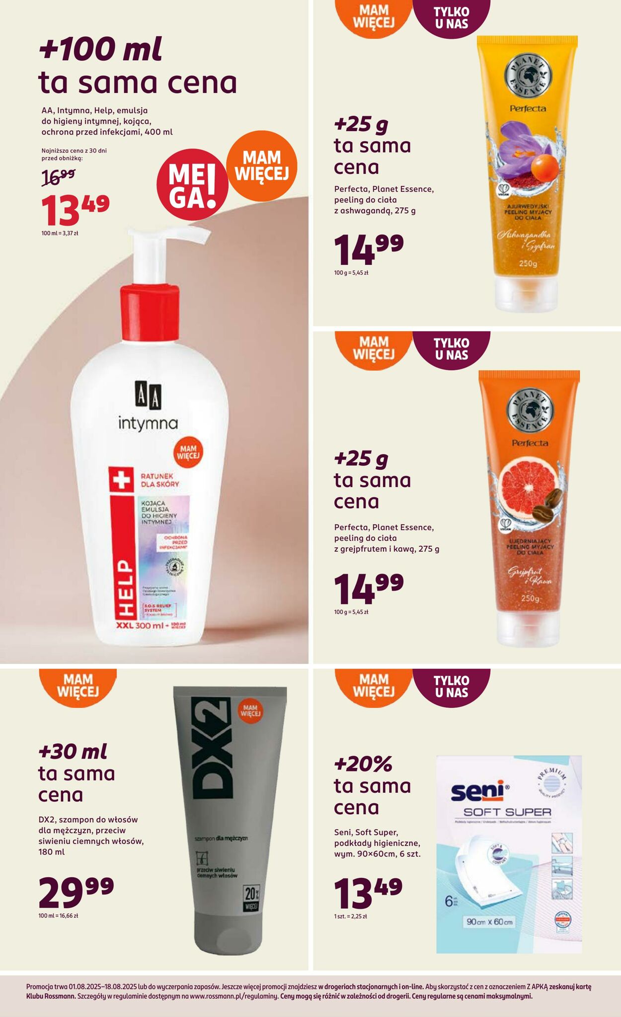 Gazetka Rossmann 01.08.2025 - 18.08.2025