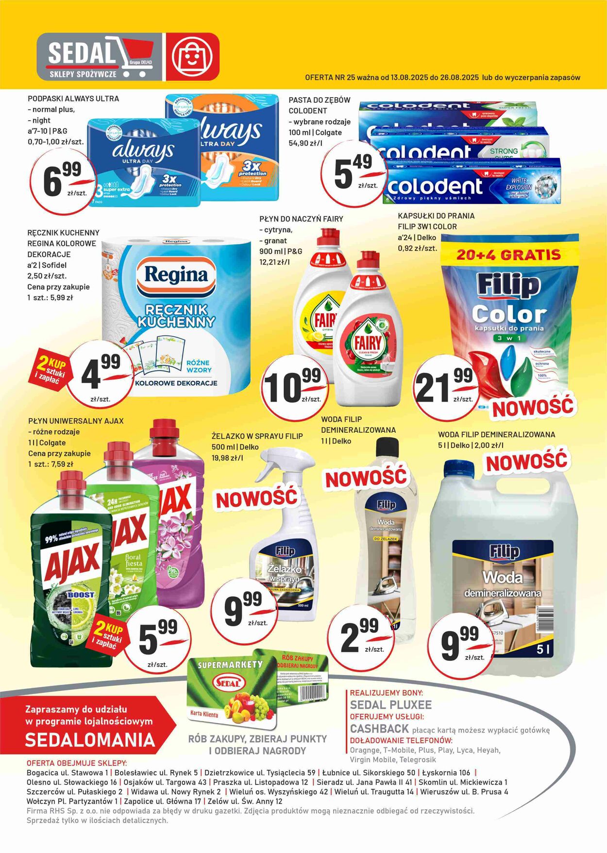 Gazetka Sedal 13.08.2025 - 26.08.2025