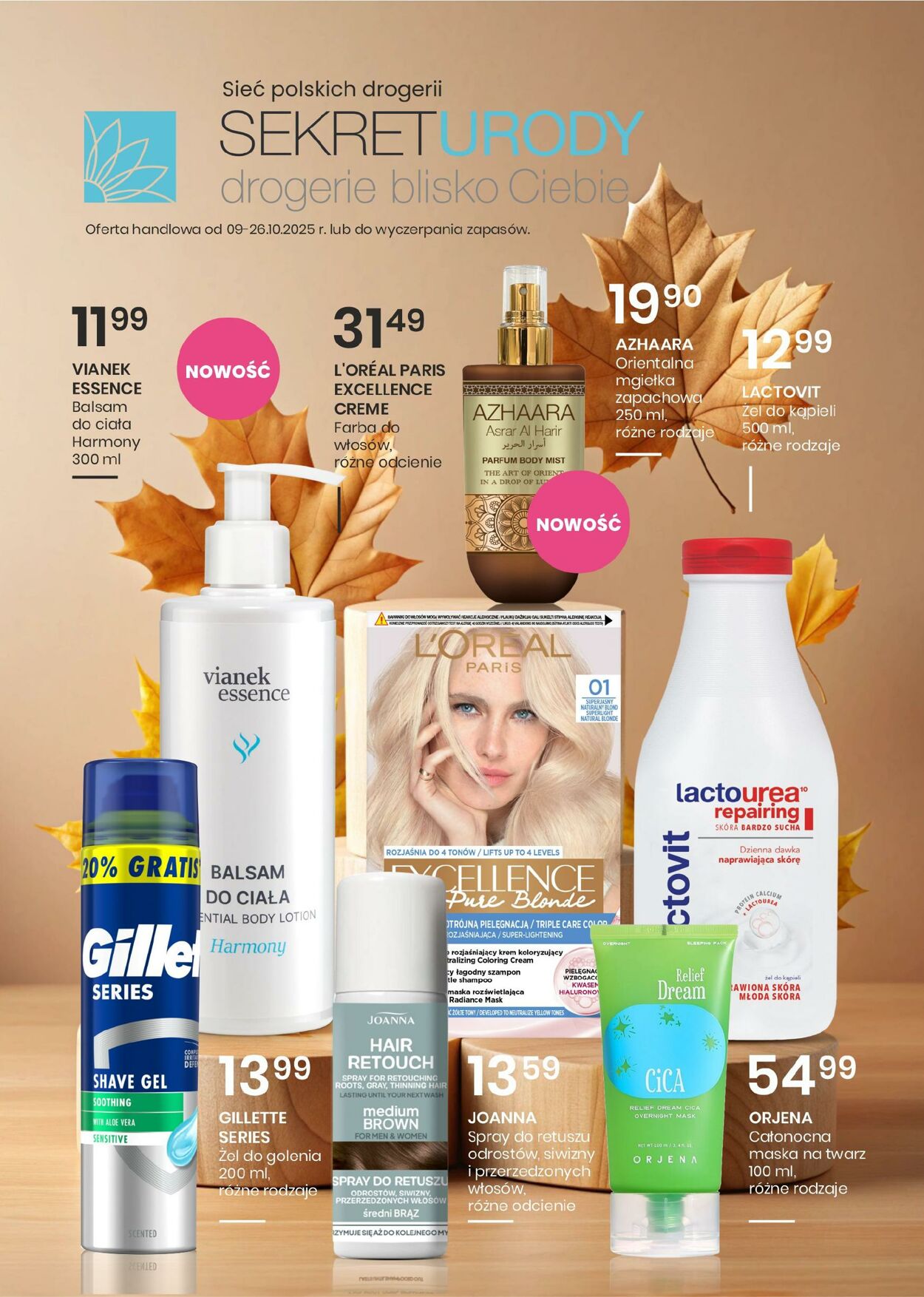 Gazetka Sekret Urody 09.10.2025 - 26.10.2025
