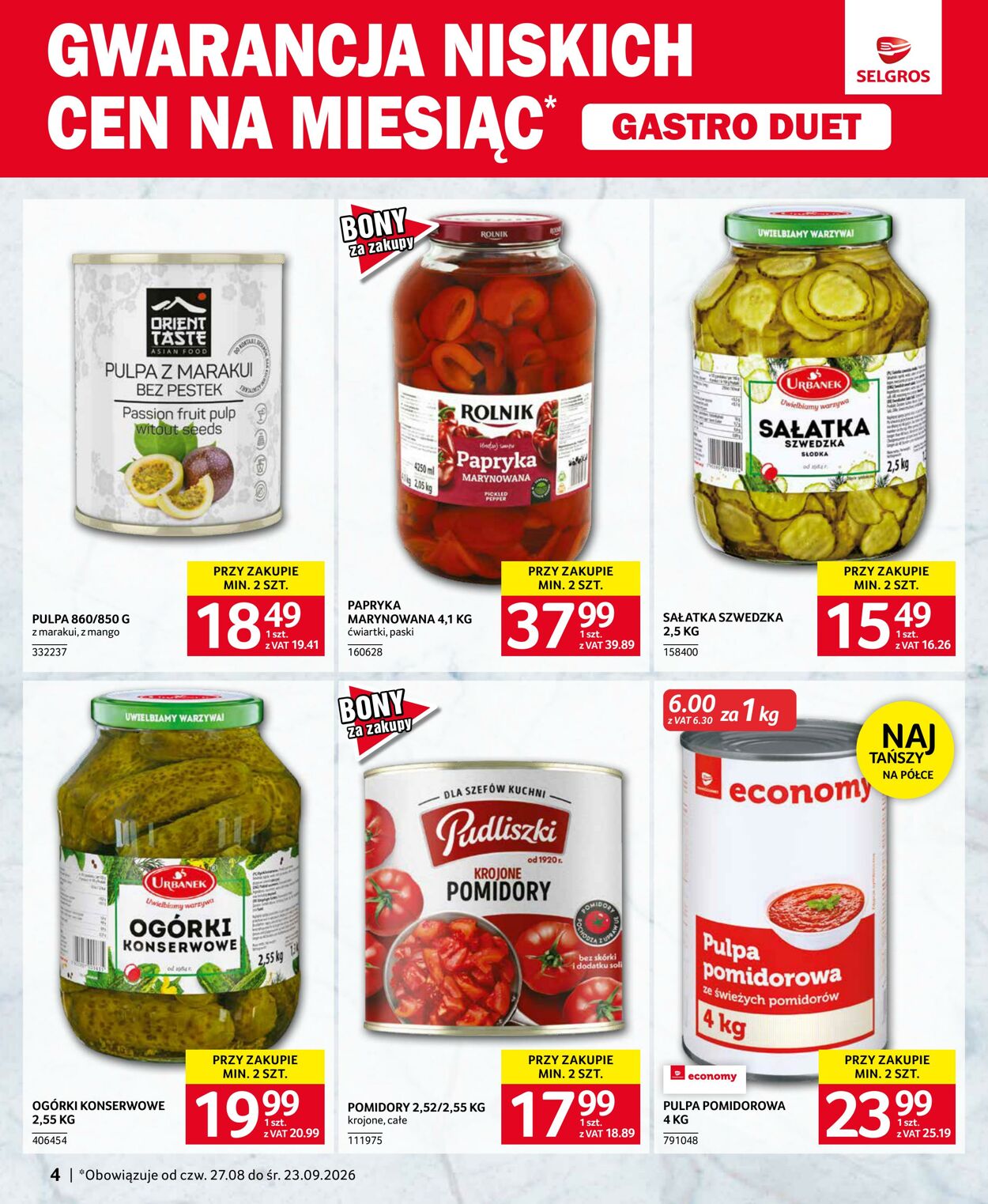 Gazetka Selgros 26.09.2026 - 19.10.2026