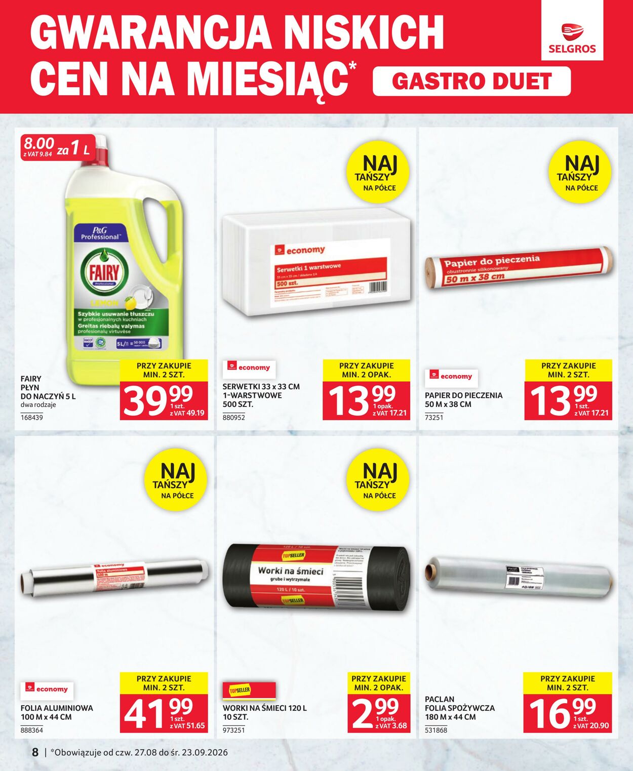 Gazetka Selgros 26.08.2026 - 18.09.2026