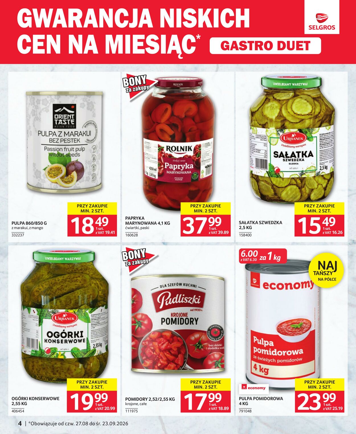 Gazetka Selgros 26.08.2026 - 18.09.2026