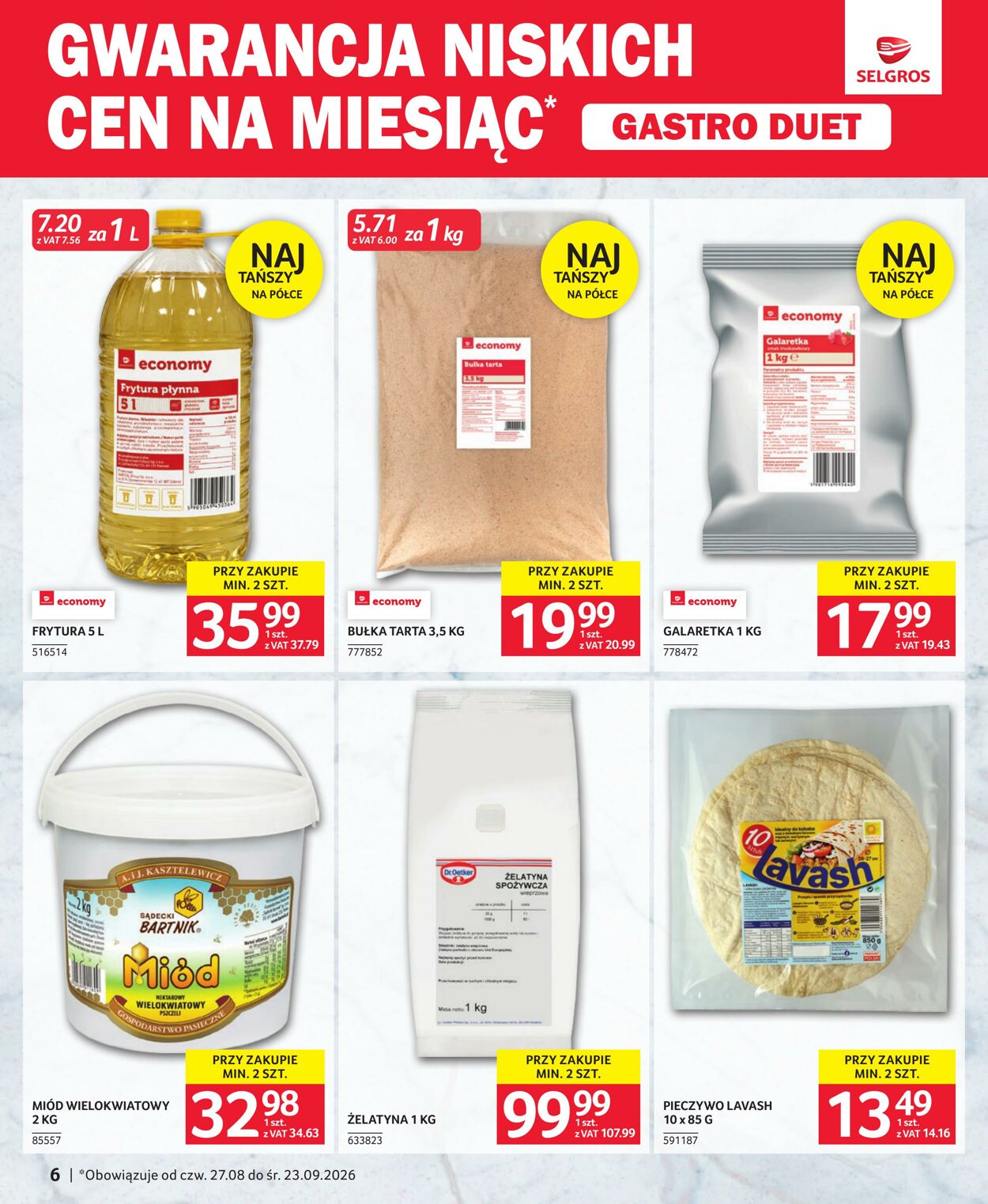 Gazetka Selgros 26.08.2026 - 18.09.2026