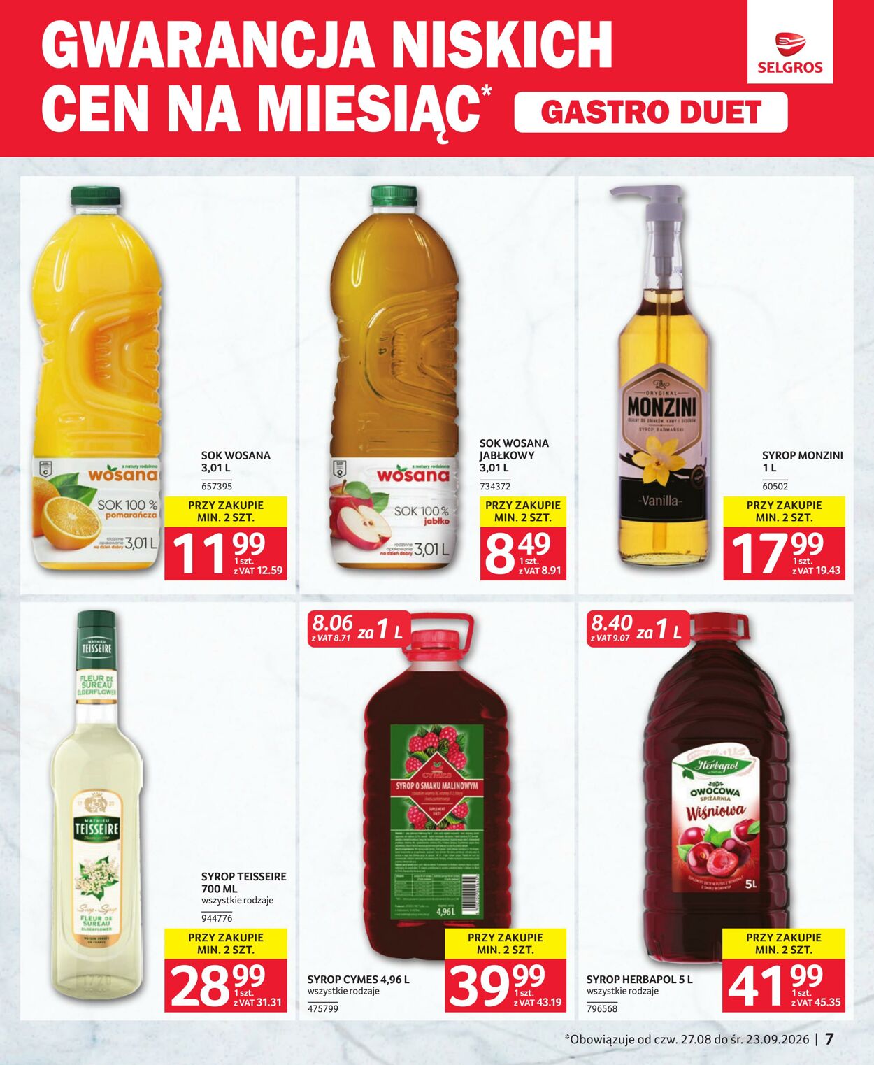 Gazetka Selgros 26.08.2026 - 18.09.2026