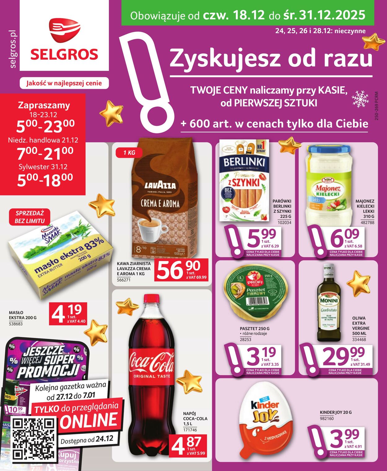 Gazetka Selgros 18.12.2025 - 31.12.2025