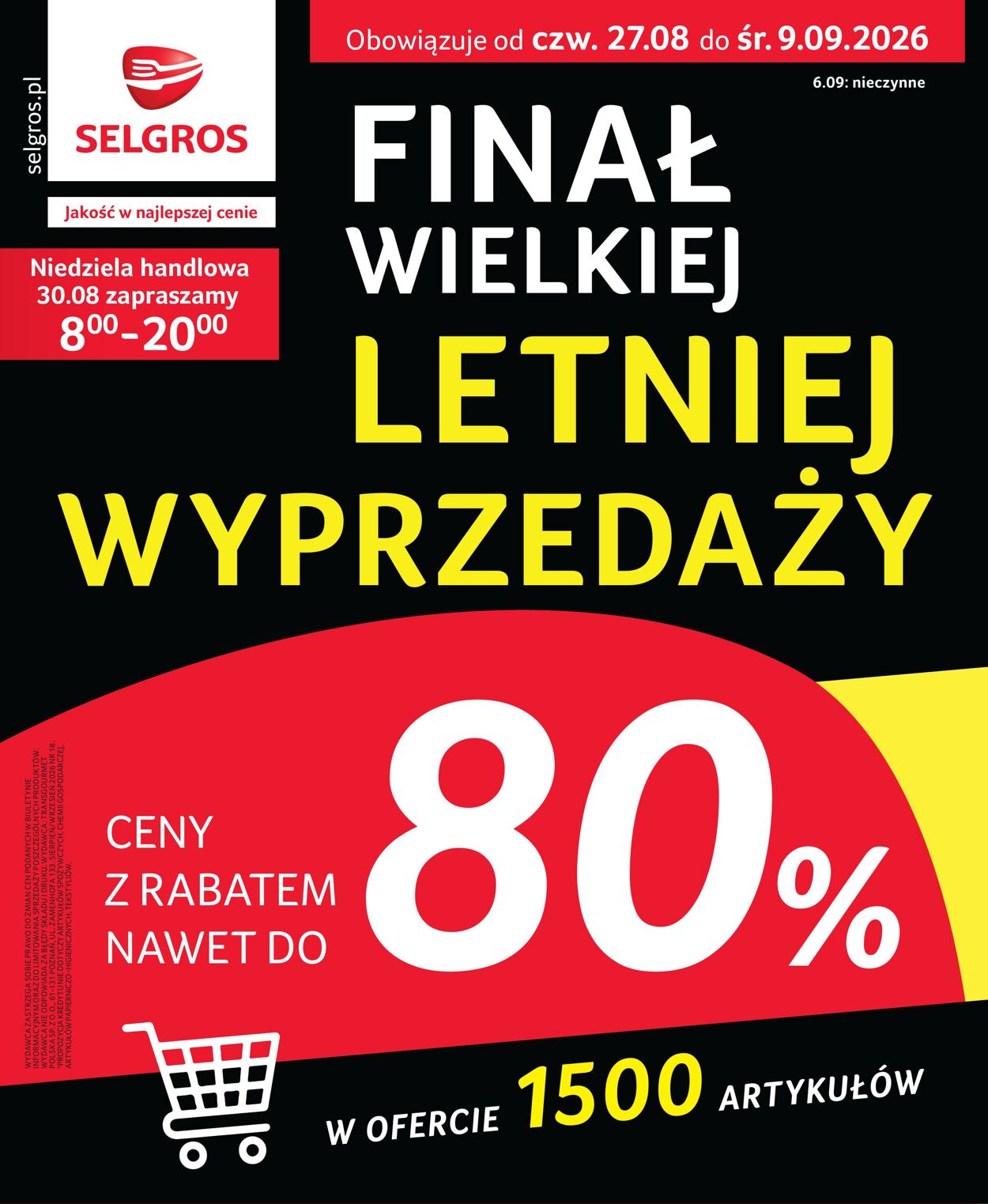 Gazetka Selgros 26.08.2026 - 18.09.2026