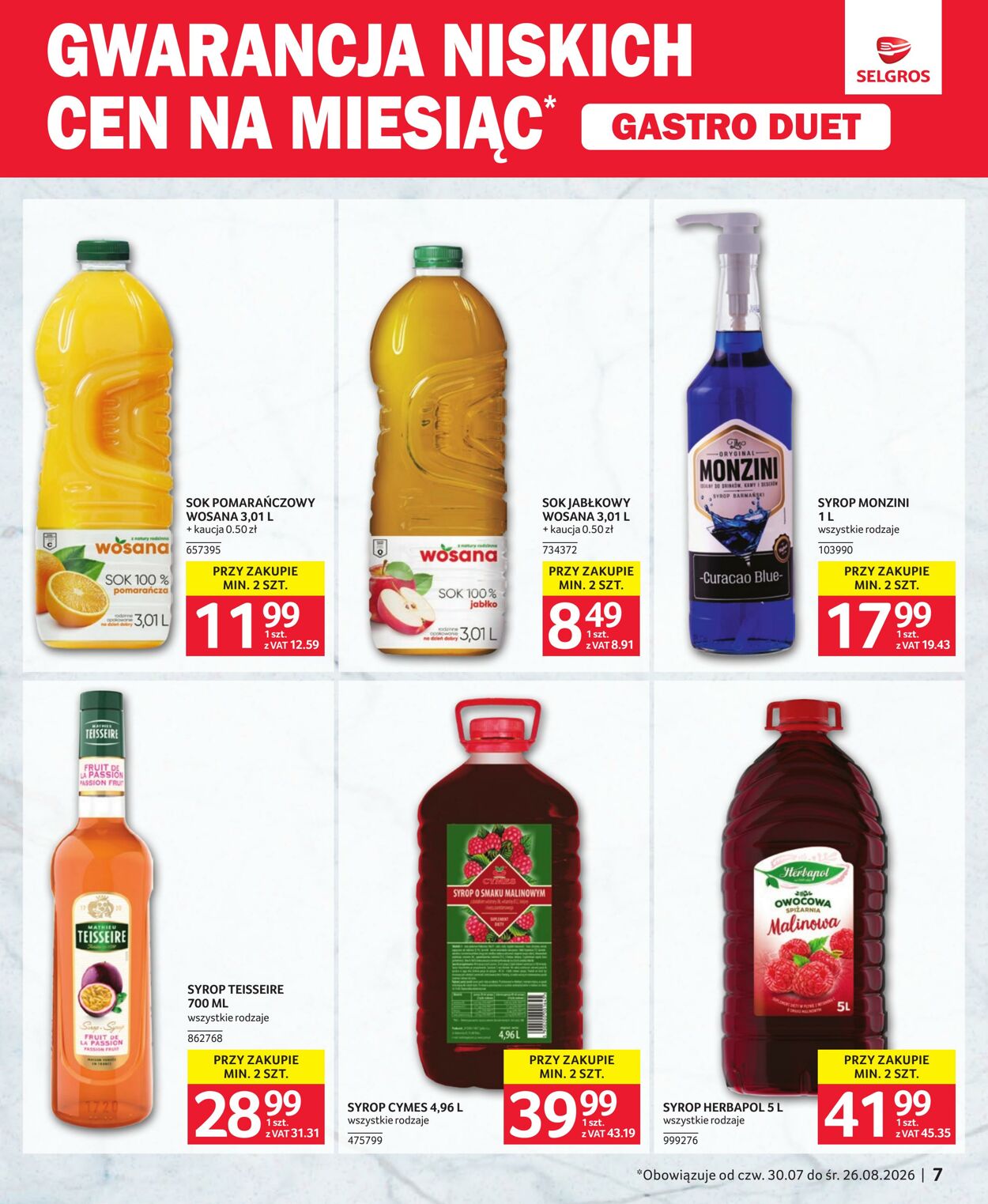 Gazetka Selgros 26.07.2026 - 16.08.2026
