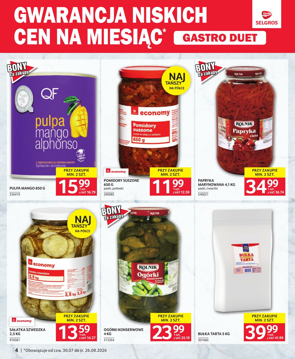 Gazetka Selgros 26.07.2026 - 16.08.2026