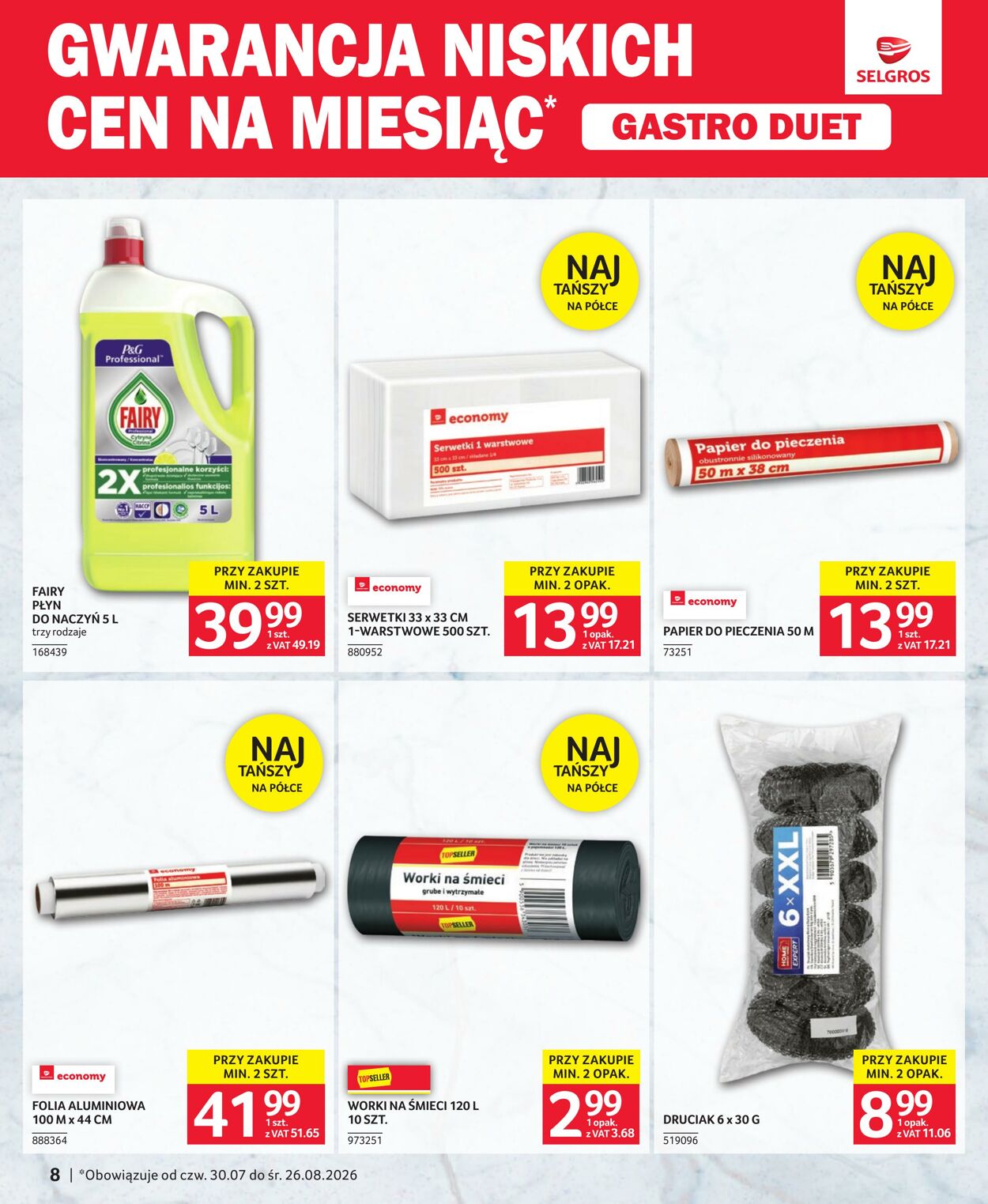 Gazetka Selgros 26.07.2026 - 16.08.2026