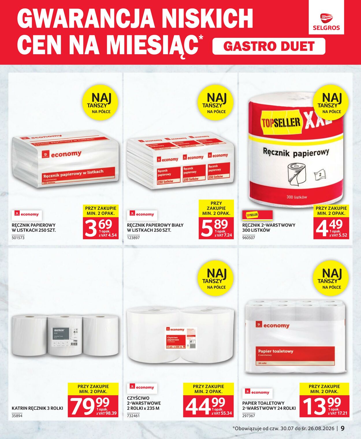 Gazetka Selgros 26.07.2026 - 16.08.2026