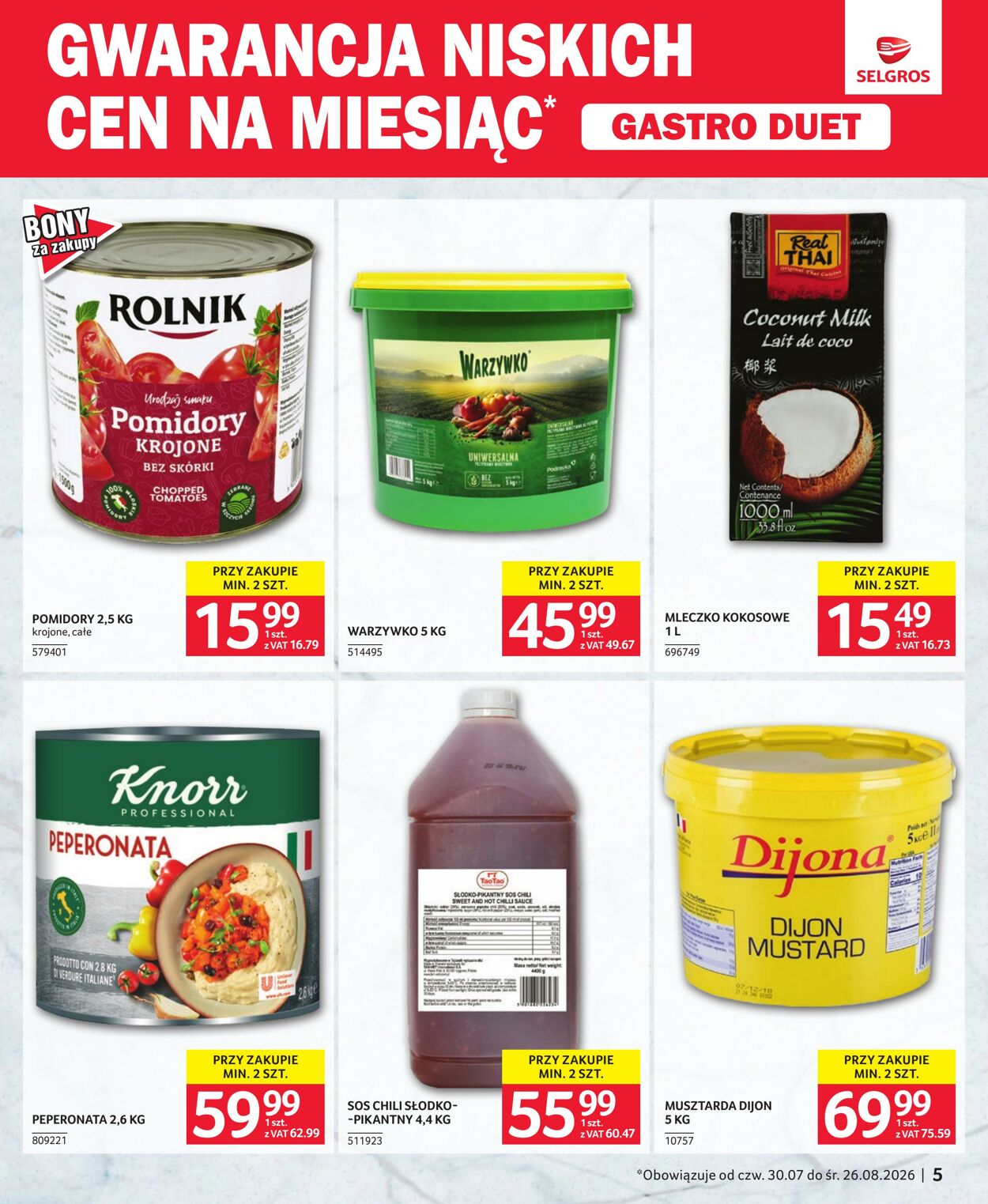 Gazetka Selgros 26.07.2026 - 16.08.2026