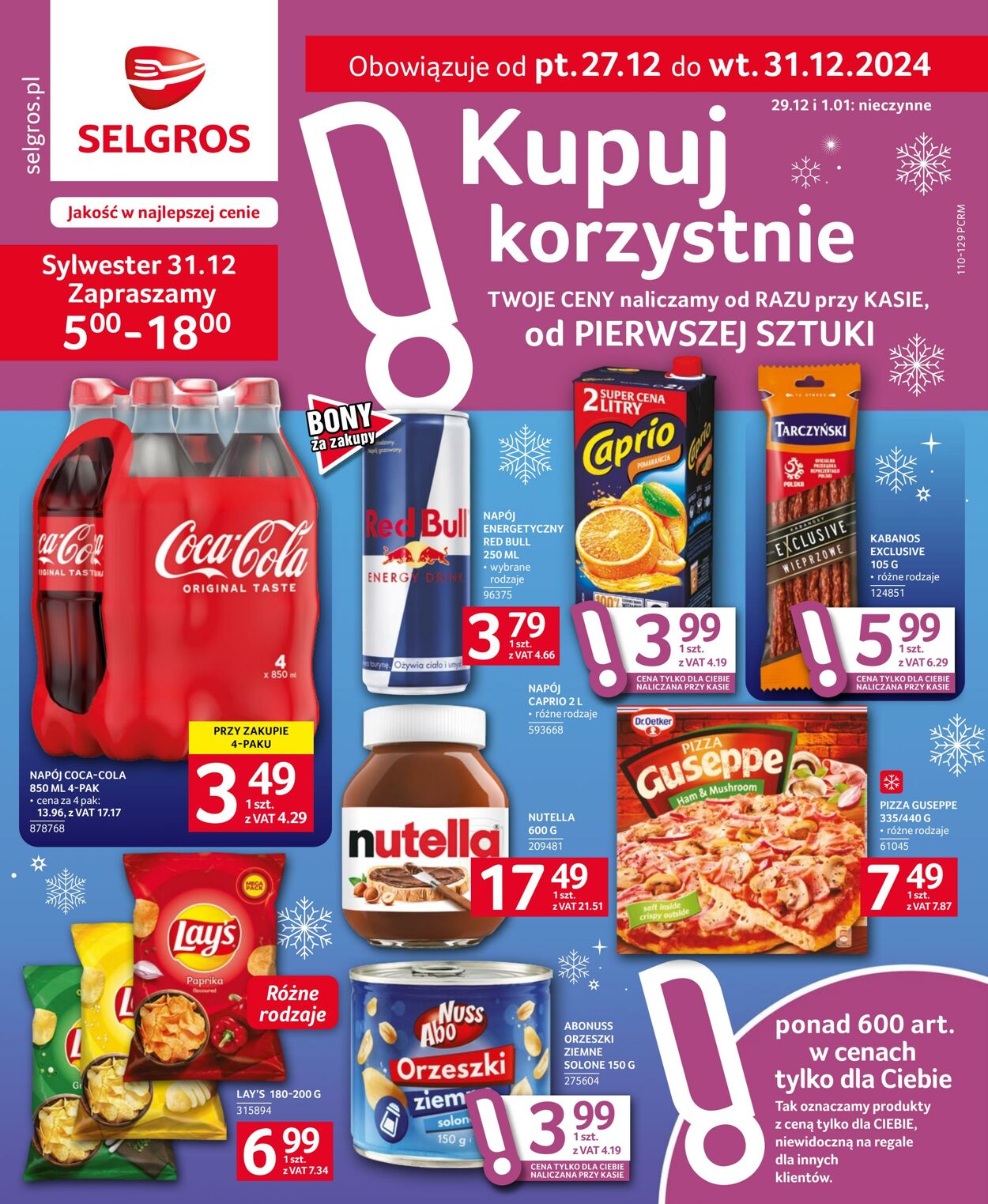 Gazetka Selgros 27.12.2024 - 31.12.2024