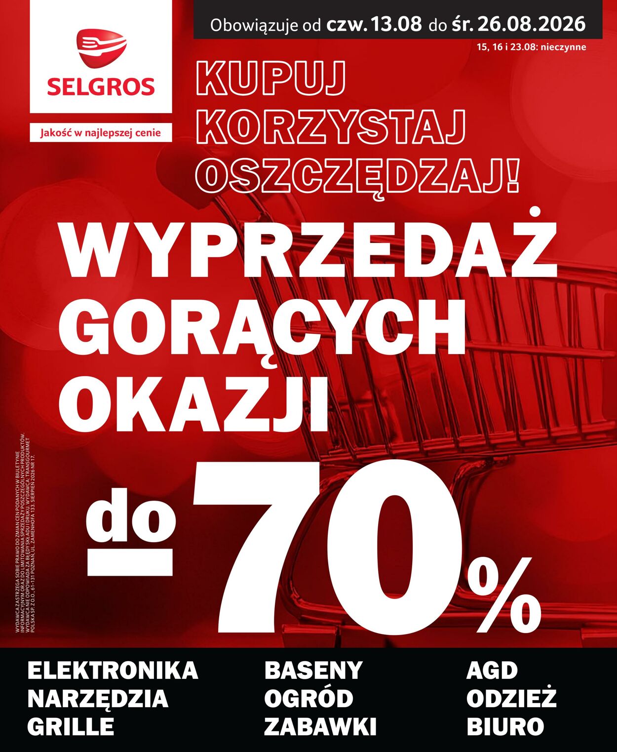 Gazetka Selgros 26.08.2026 - 17.09.2026