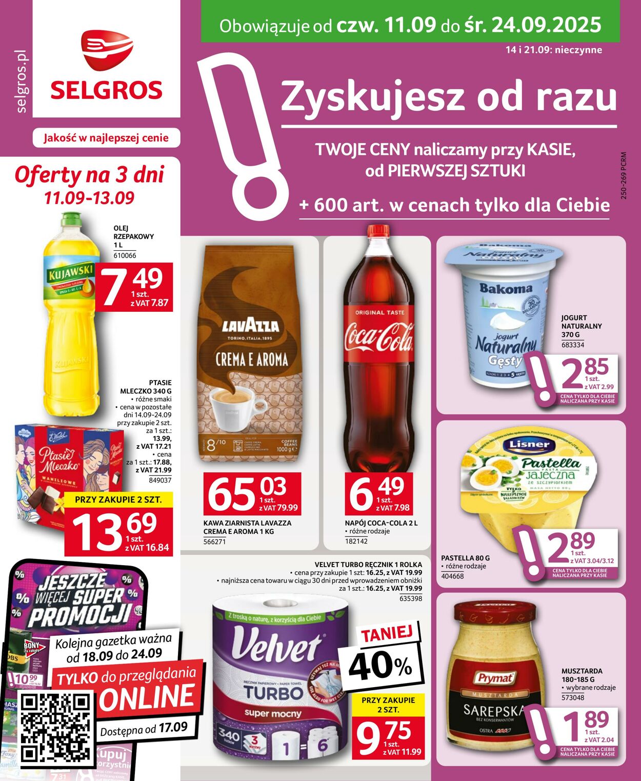 Gazetka Selgros 11.09.2025 - 24.09.2025