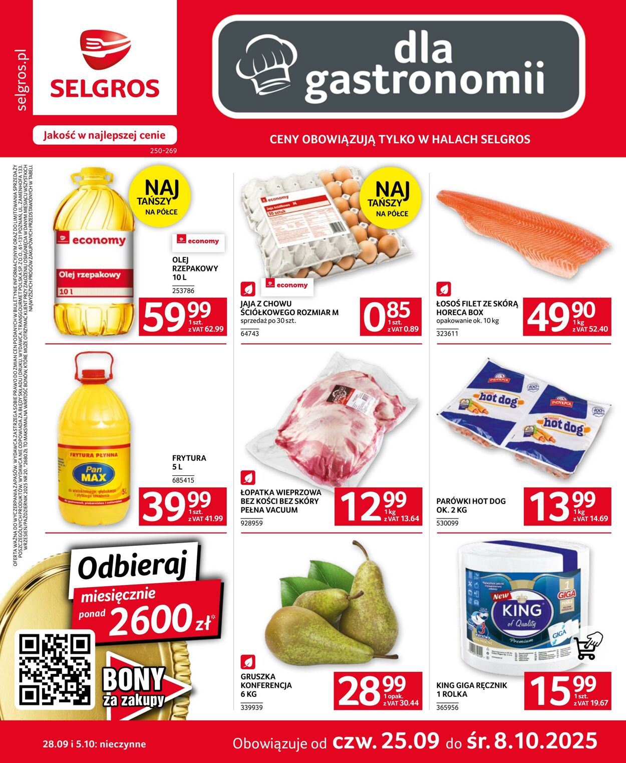 Gazetka Selgros 25.09.2025 - 08.10.2025