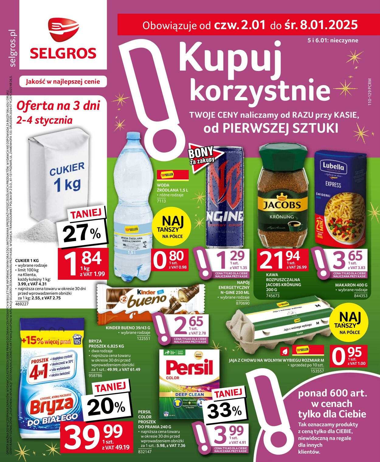 Gazetka Selgros 02.01.2025 - 08.01.2025