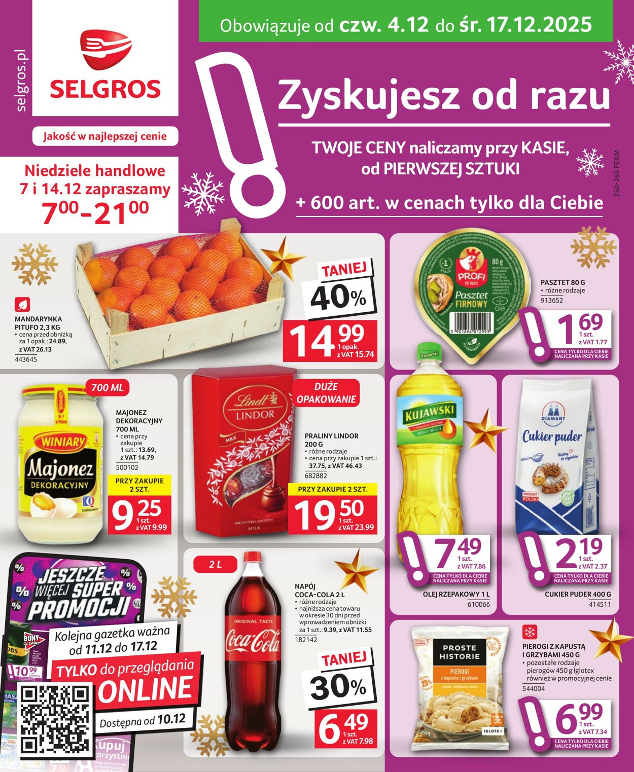 Gazetka Selgros 04.12.2025 - 17.12.2025