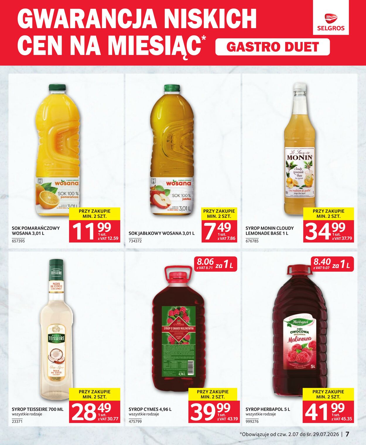 Gazetka Selgros 26.07.2026 - 15.08.2026