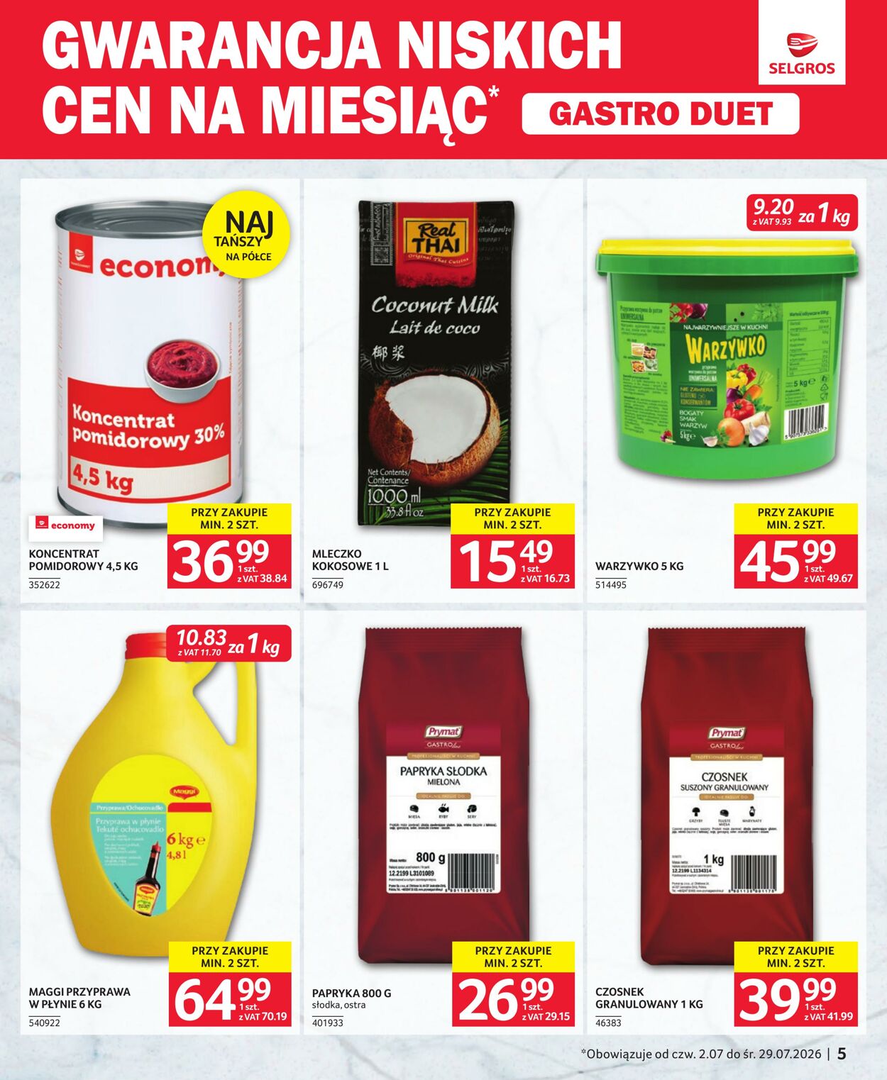 Gazetka Selgros 26.07.2026 - 15.08.2026
