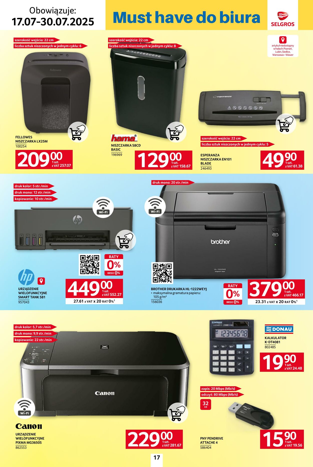 Gazetka Selgros 17.07.2025 - 30.07.2025