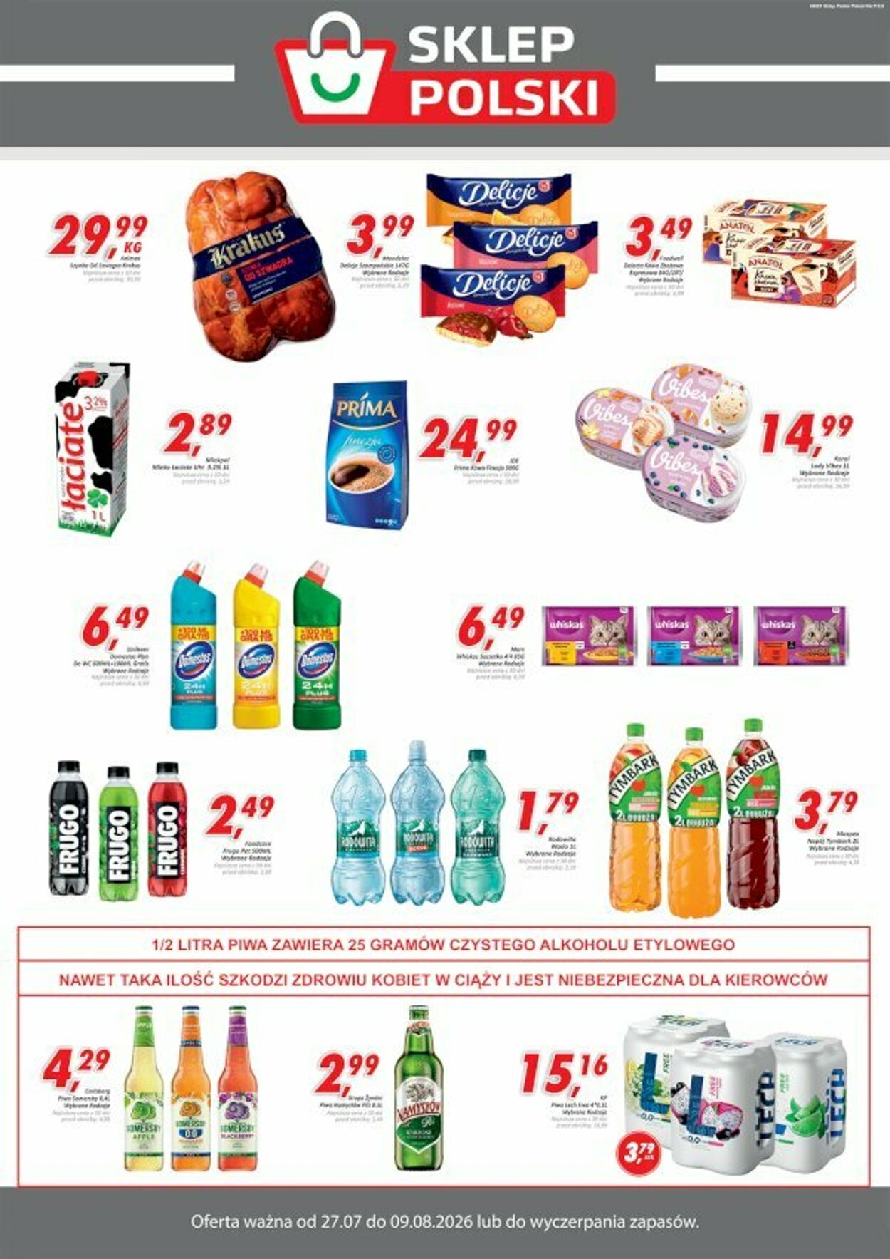 Gazetka Sklep Polski 27.07.2026 - 09.08.2026