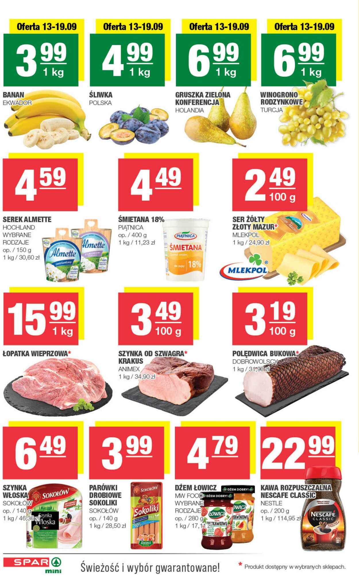 Gazetka Spar 13.09.2023 - 01.10.2023