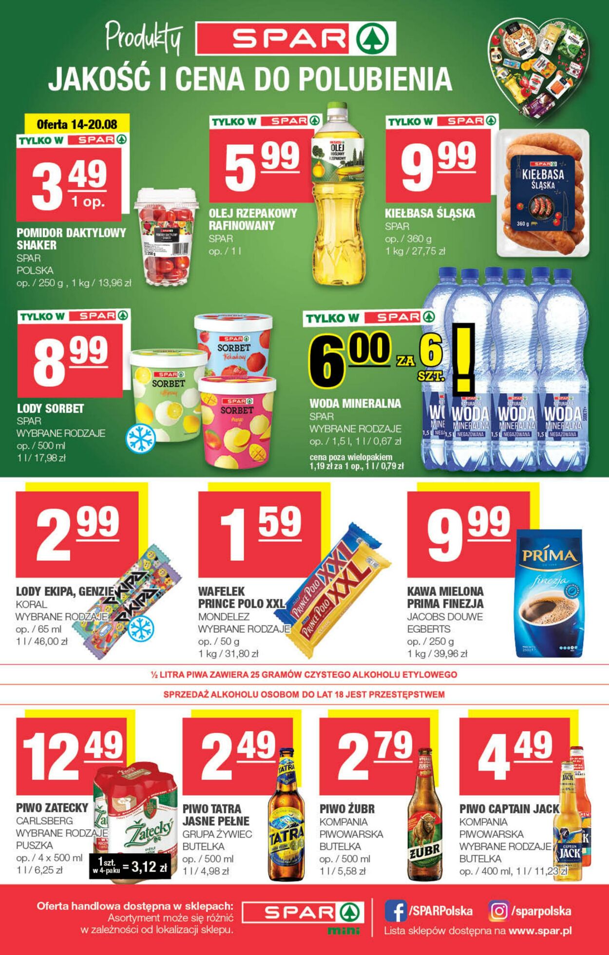 Gazetka Spar 14.08.2024 - 25.08.2024