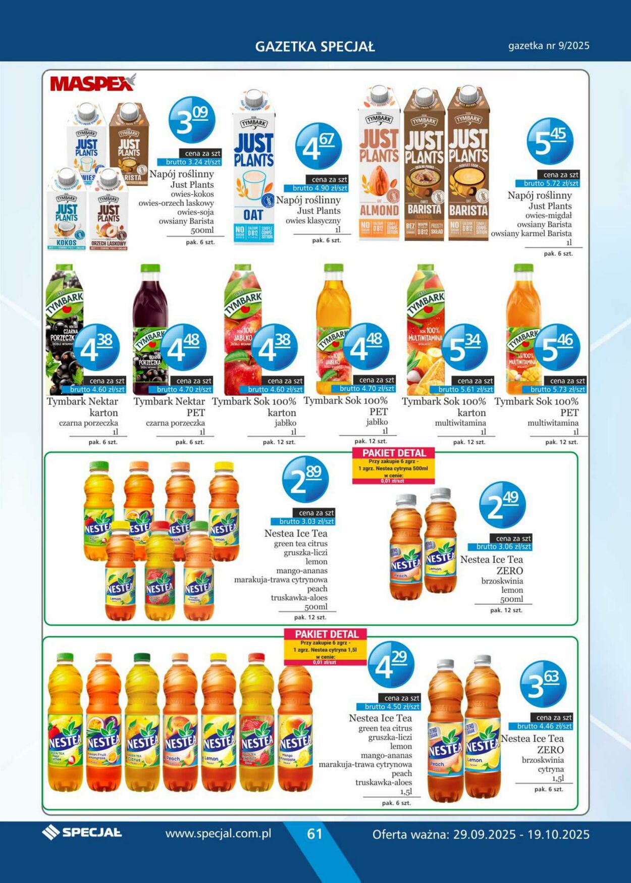 Gazetka Specjał 29.09.2025 - 19.10.2025