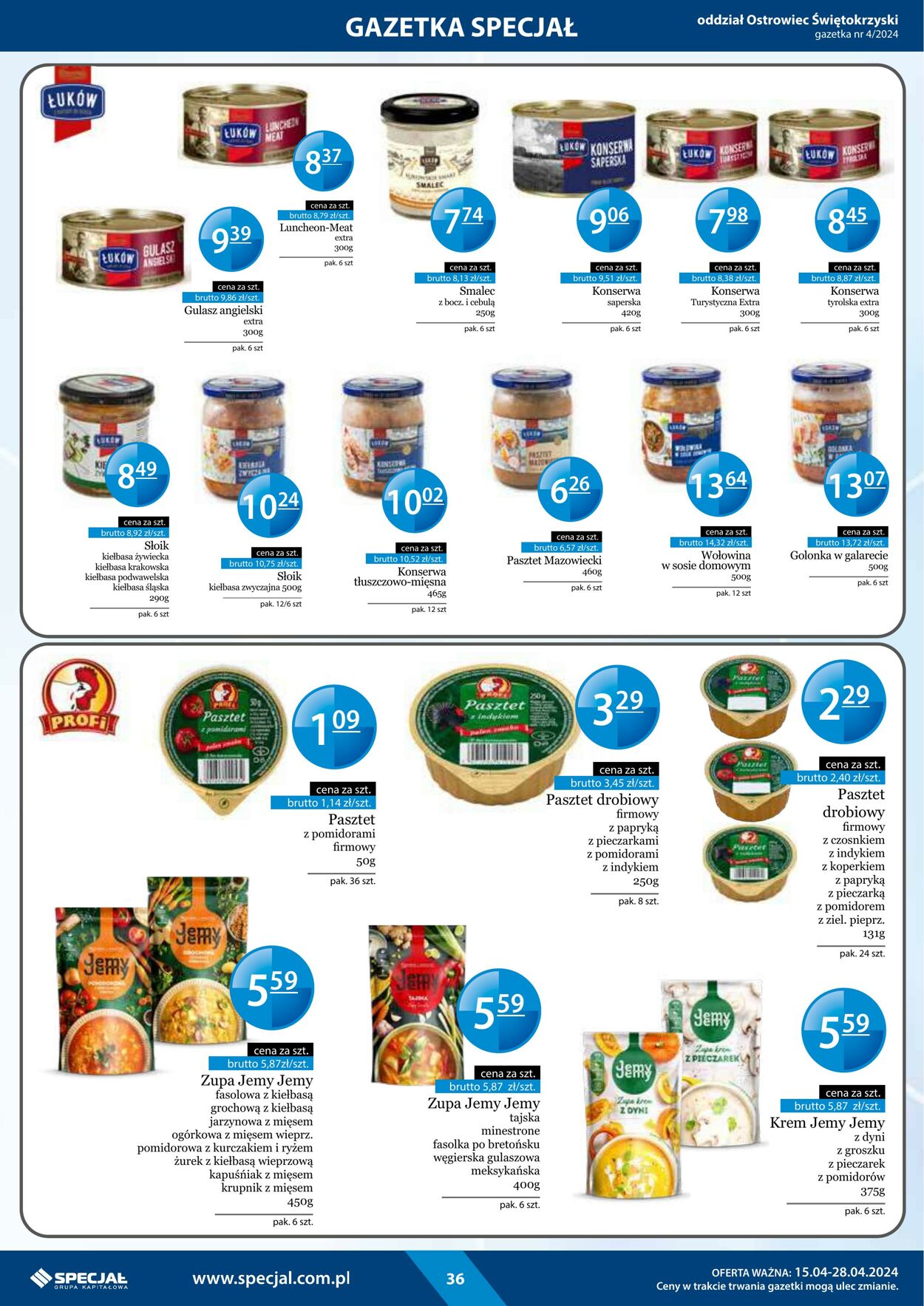 Gazetka Specjał 15.04.2024 - 28.04.2024