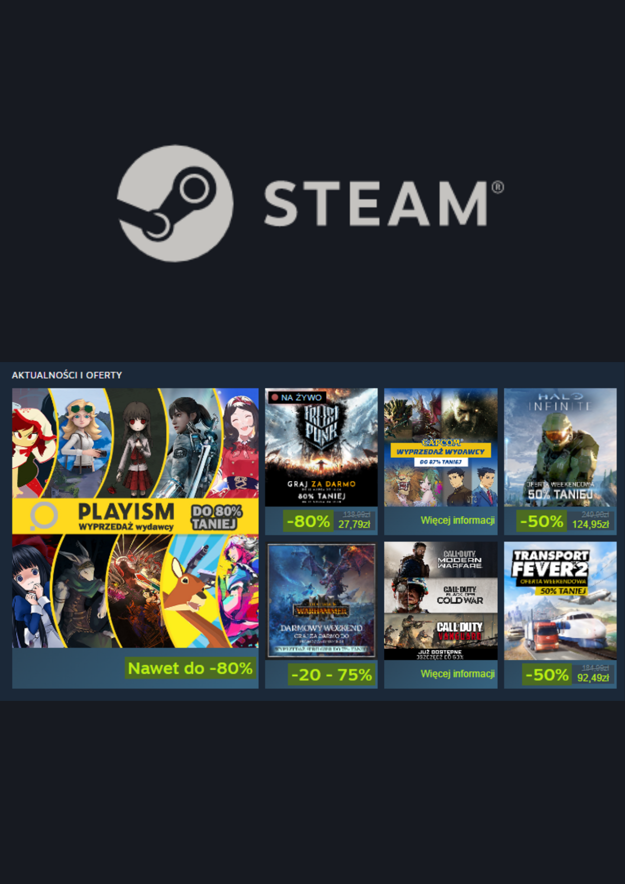 Steam Gazetki promocyjne