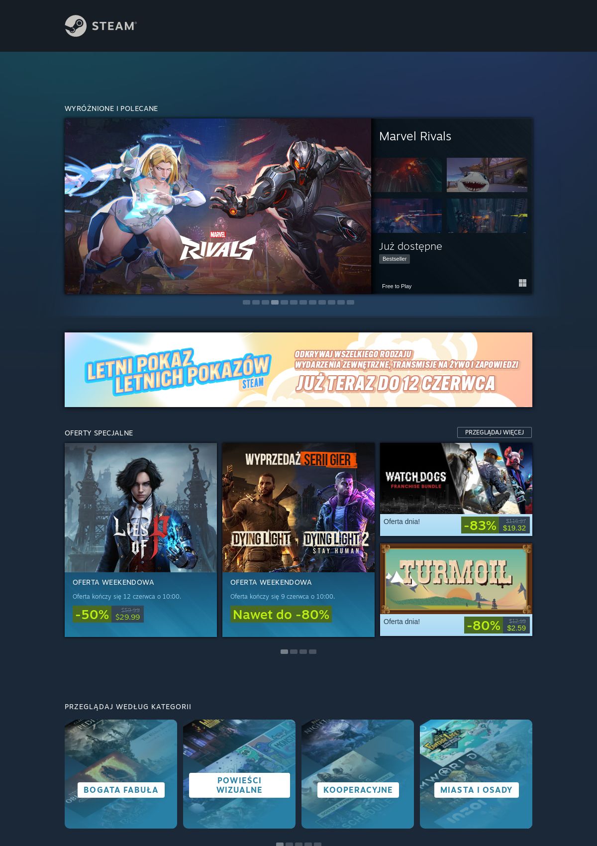 Gazetka Steam 06.06.2025 - 12.06.2025
