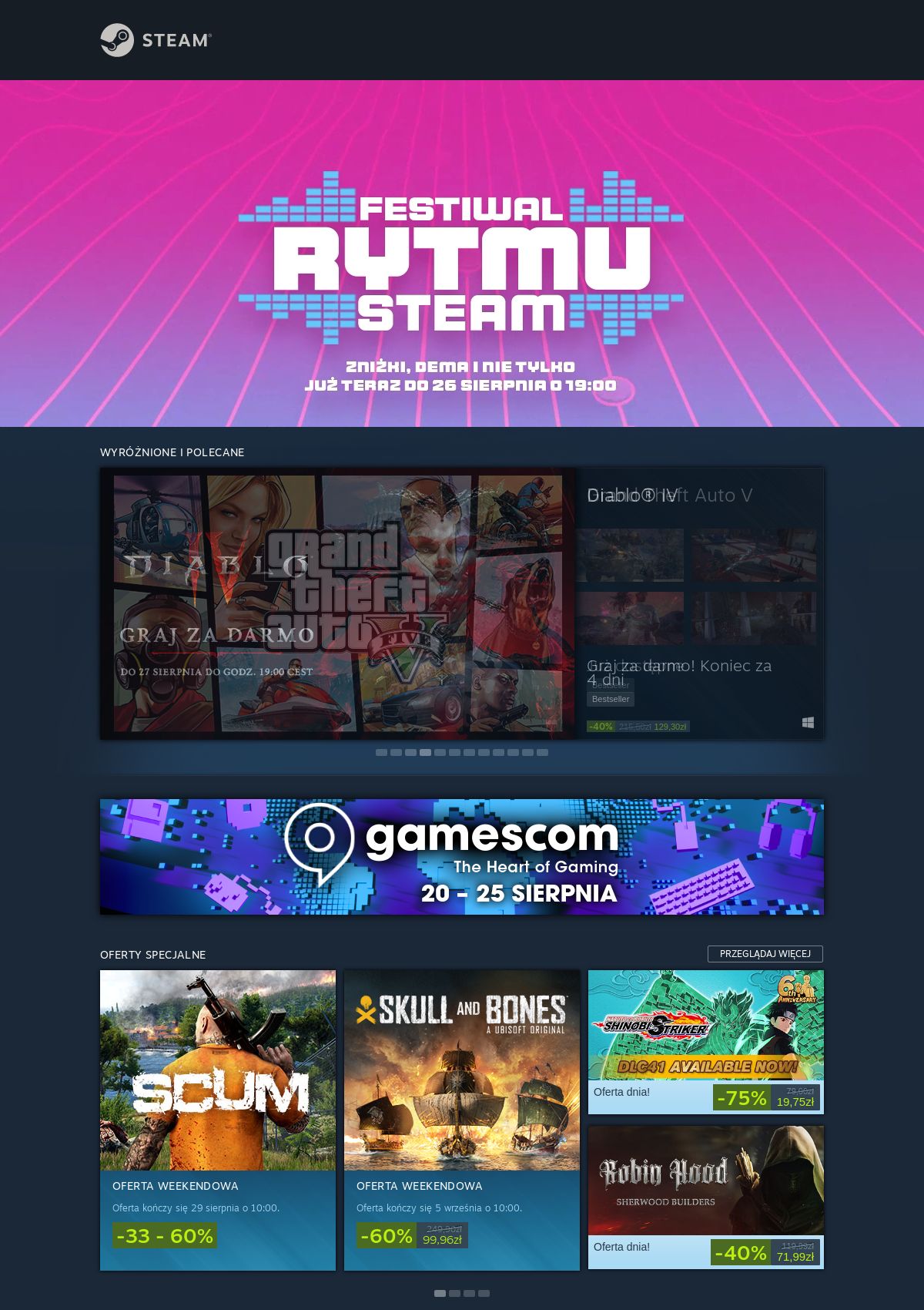 Gazetka Steam 23.08.2024 - 29.08.2024