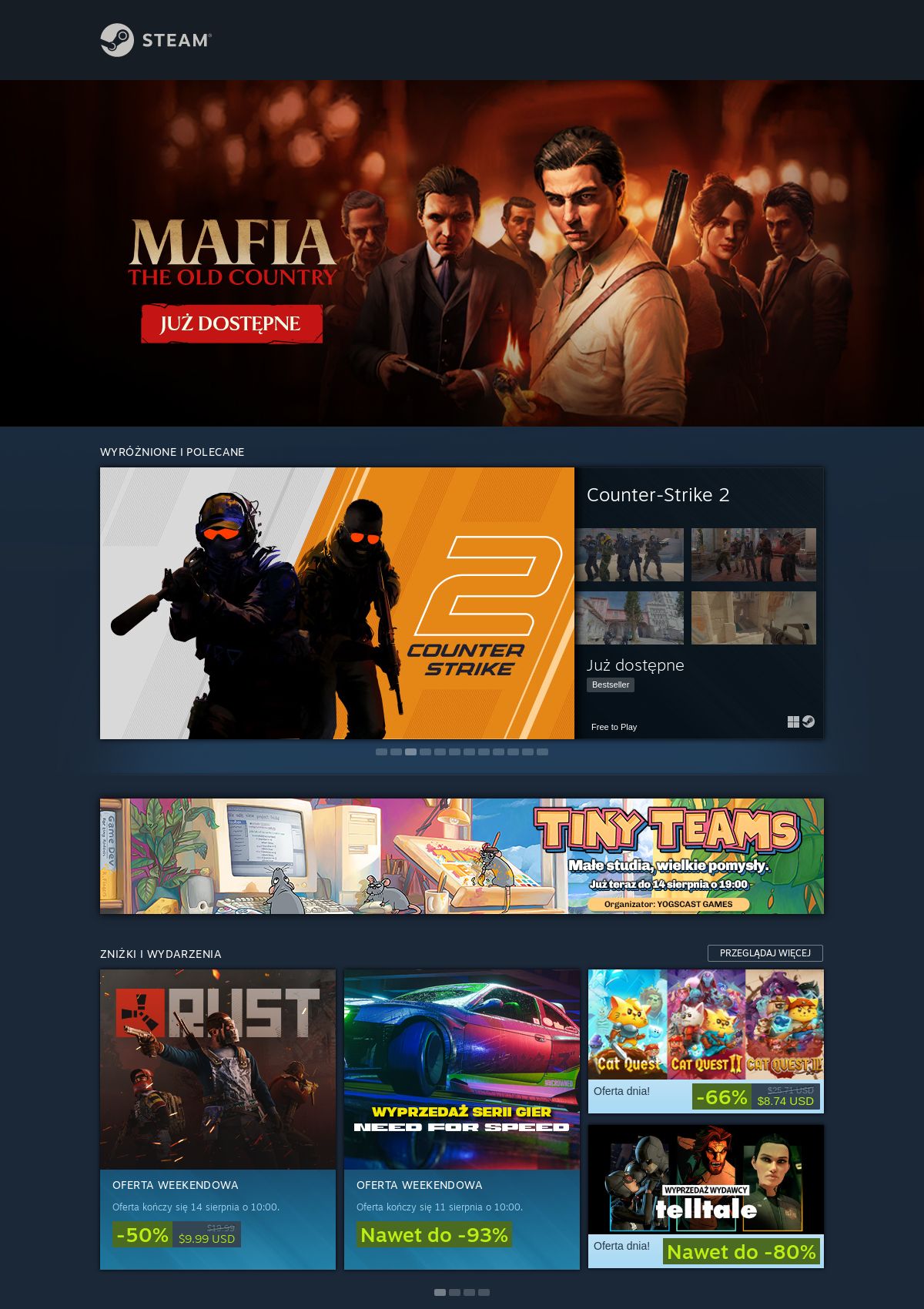 Gazetka Steam 08.08.2025 - 14.08.2025