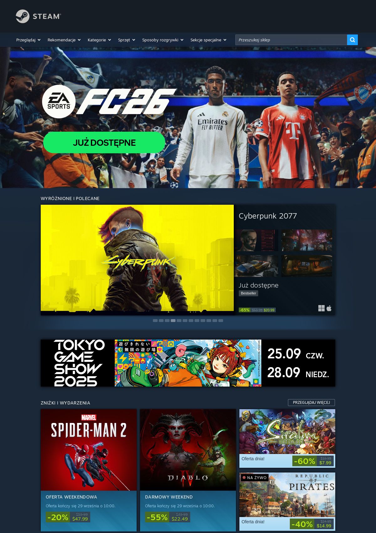 Gazetka Steam 26.09.2025 - 02.10.2025