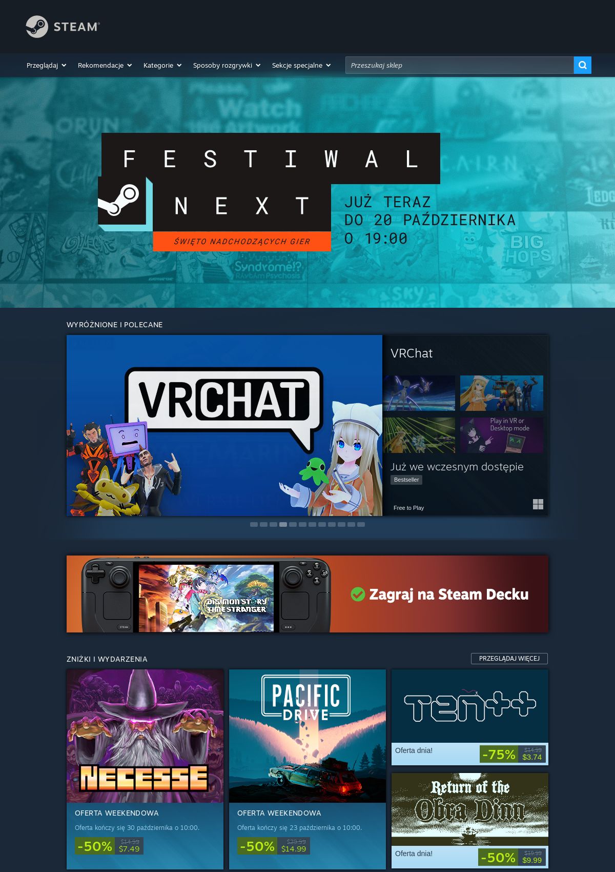 Gazetka Steam 17.10.2025 - 23.10.2025