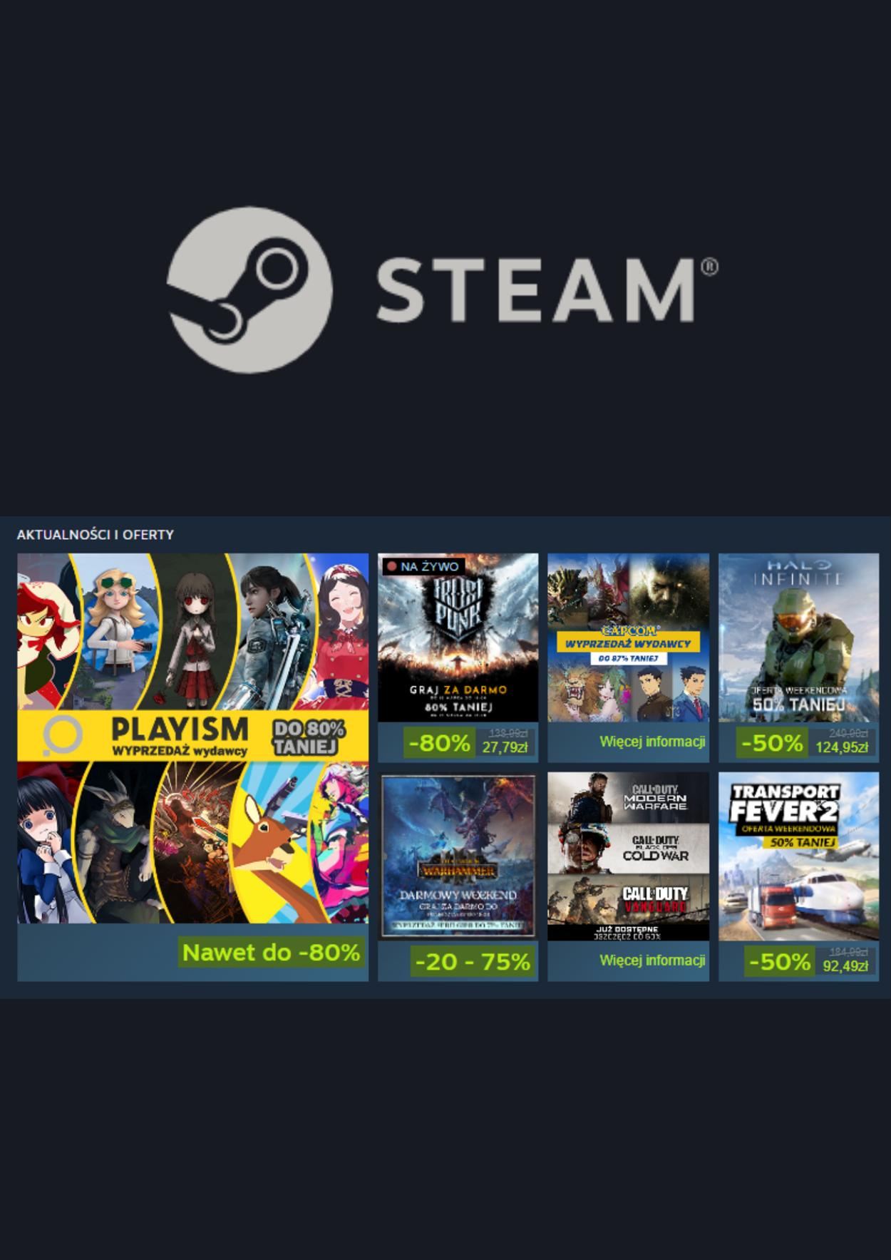 Gazetka Steam 22.08.2025 - 28.08.2025