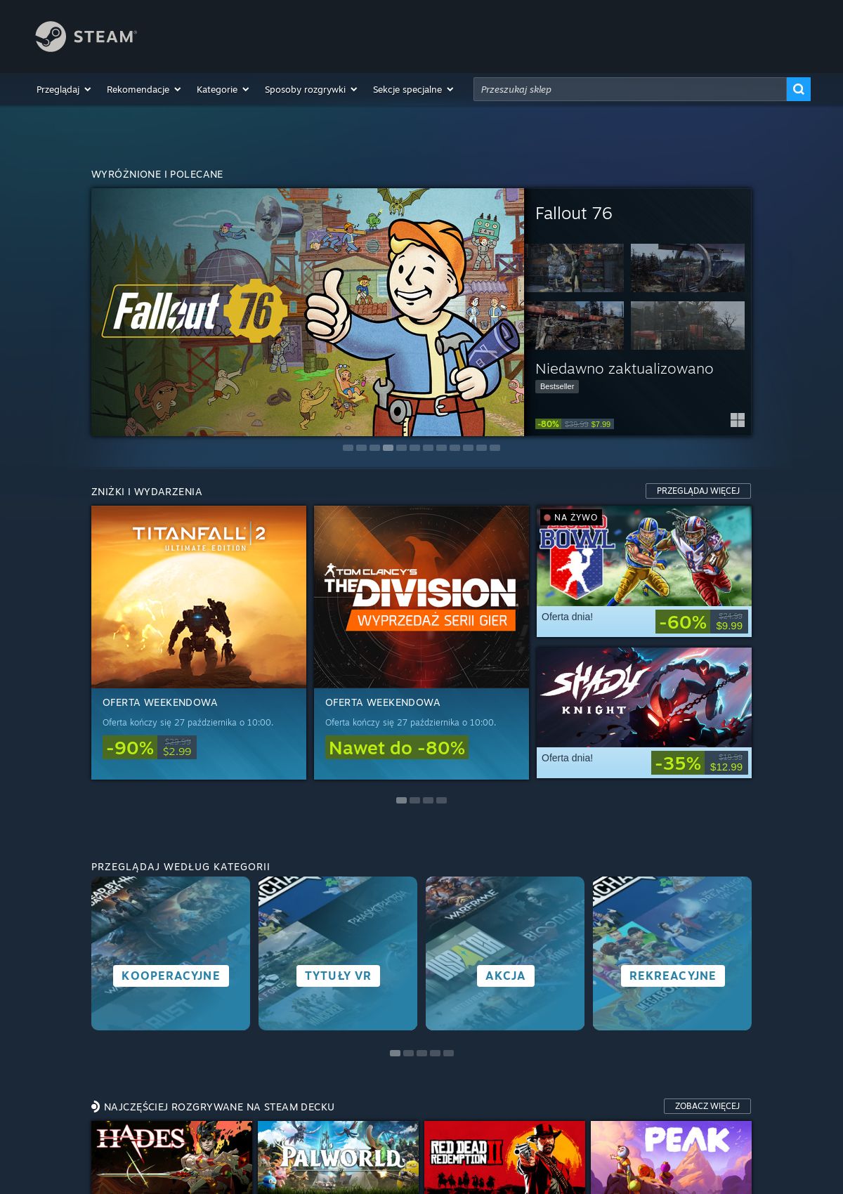 Gazetka Steam 24.10.2025 - 30.10.2025