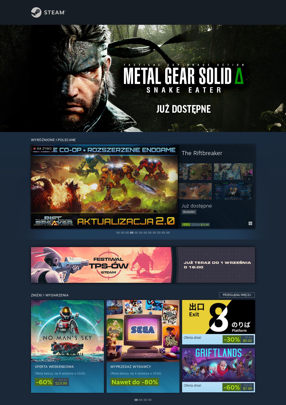 Gazetka Steam 29.08.2025 - 04.09.2025