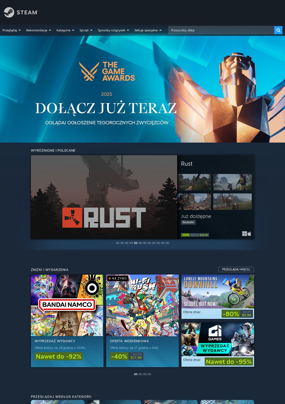 Gazetka Steam 12.12.2025 - 18.12.2025