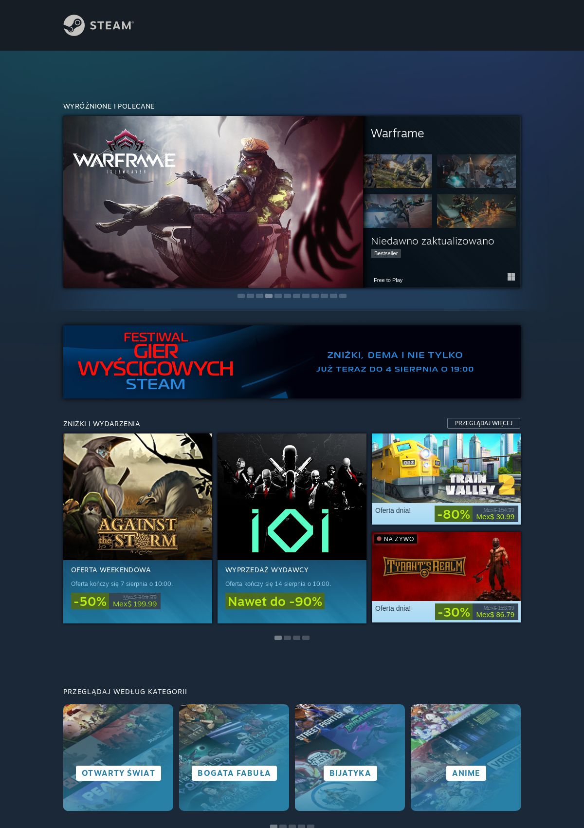 Gazetka Steam 01.08.2025 - 07.08.2025