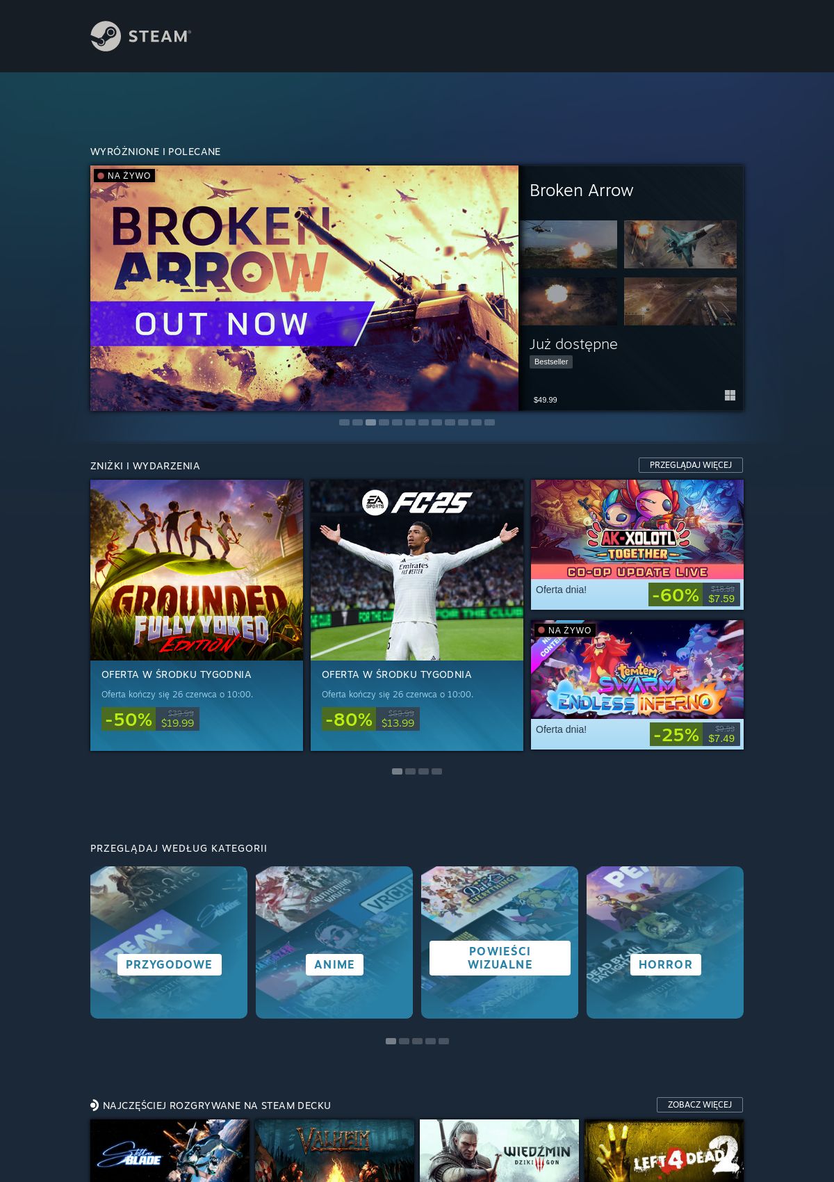 Gazetka Steam 20.06.2025 - 26.06.2025