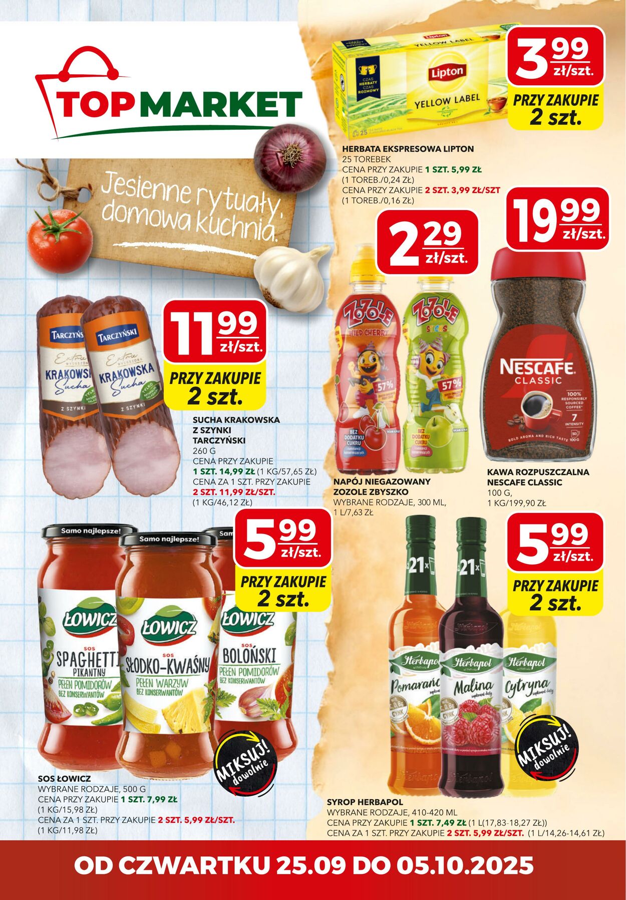 Gazetka Top Market 25.09.2025 - 05.10.2025