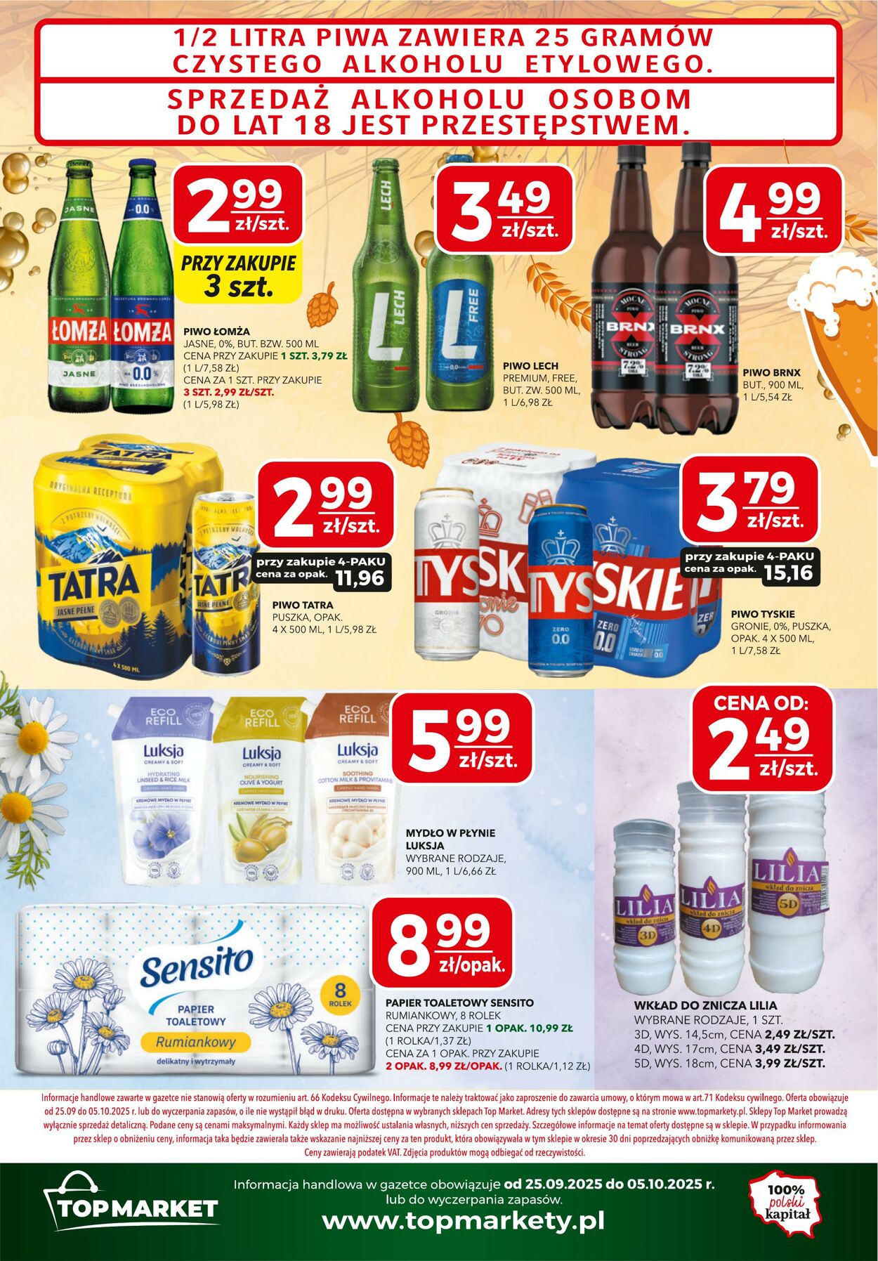 Gazetka Top Market 25.09.2025 - 05.10.2025