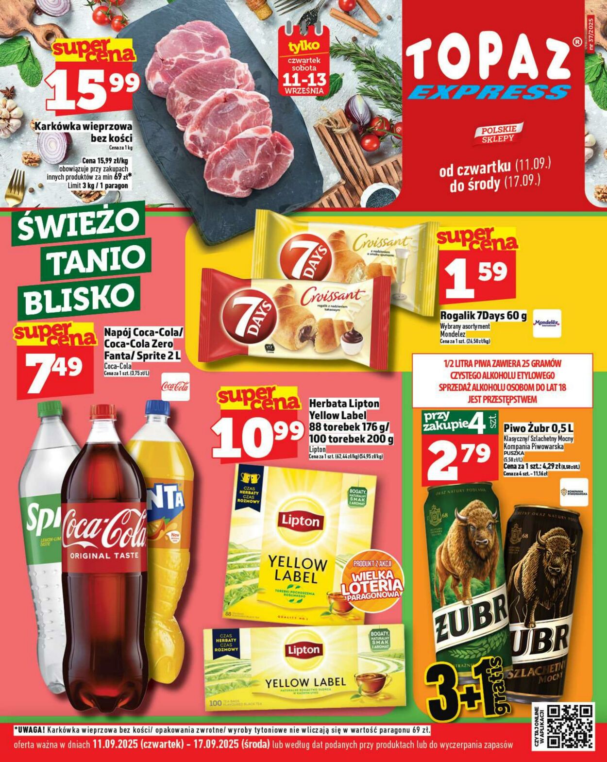 Gazetka Topaz 11.09.2025 - 17.09.2025