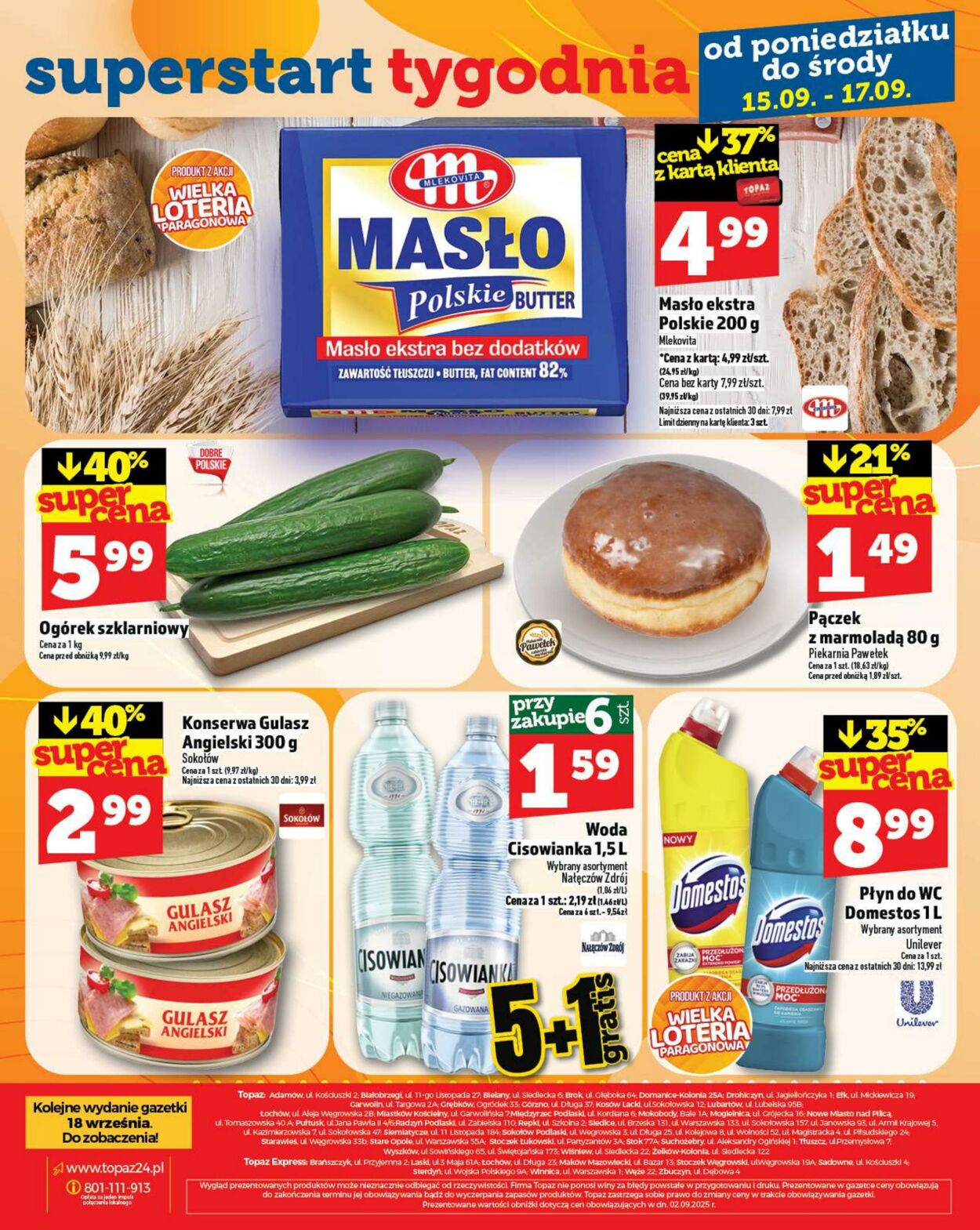 Gazetka Topaz 11.09.2025 - 17.09.2025